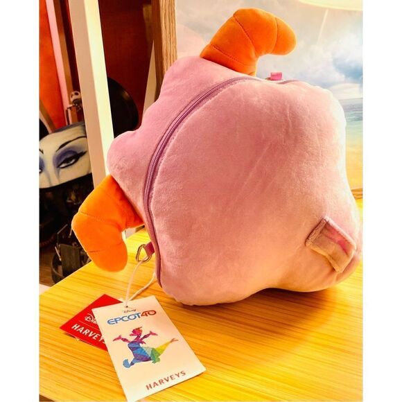 Disney Parks 2022 Epcot 40th Ann. Figment Plush Crossbody/Bum Bag Harvey's NEW - Picture 11 of 16